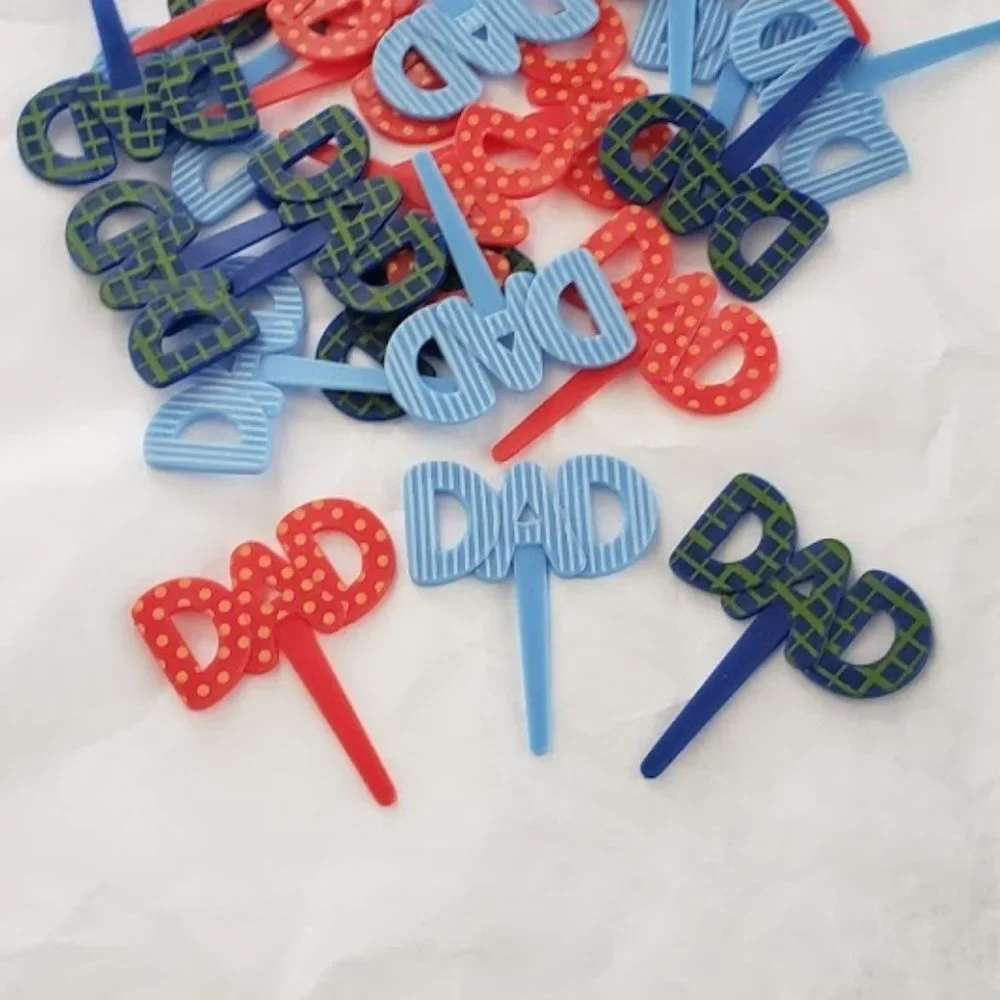24 Father's Day Dad Cupcake cake toppers picks
